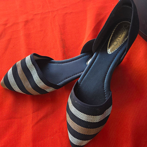 Damen pumps stoff 41 - gr., spitz