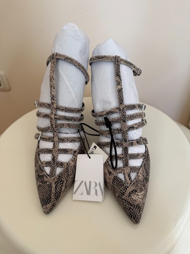 Zara snake print cage - snake, pumps