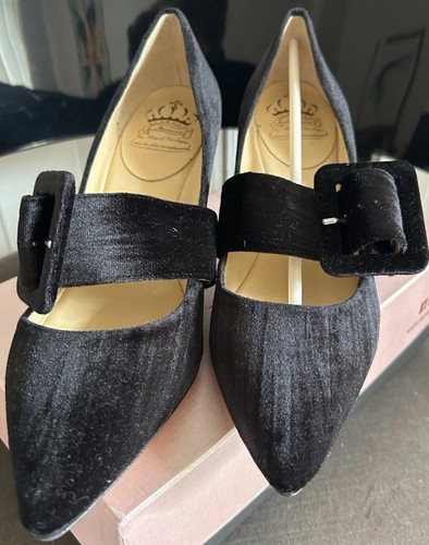 Neu samt leder pumps - pumps, d41